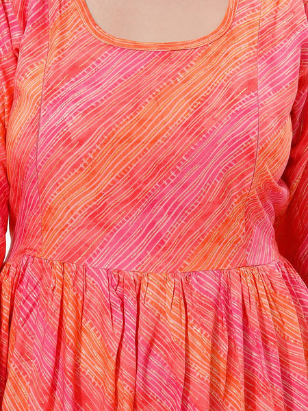 Be You Striped Bell Sleeves Maternity Kurta