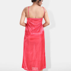 Be You Shoulder Straos Lace Detail Maxi Nightdress With Robe