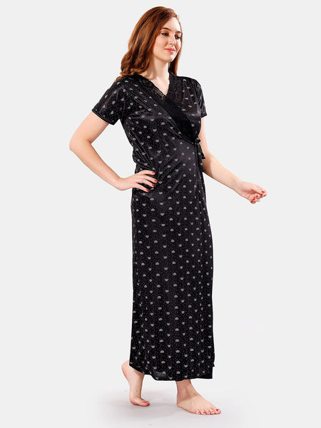 Be You Satin Maxi Nightdress With Robe