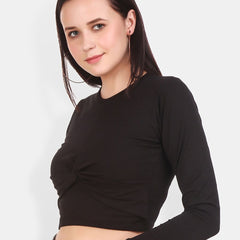 Be You Twisted Cotton Crop Top