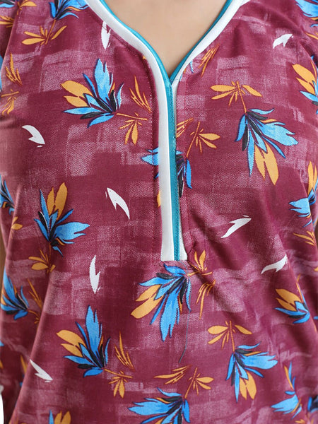 Be You Printed Satin Maxi Nightdress