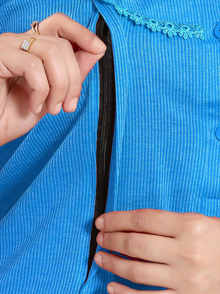 Be You Striped Maternity Maxi Nightdress
