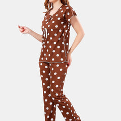 Be You Polka Dots Printed Night Suit