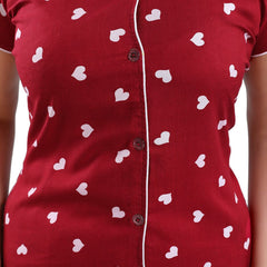 Be You Women Graphic Printed Night suit