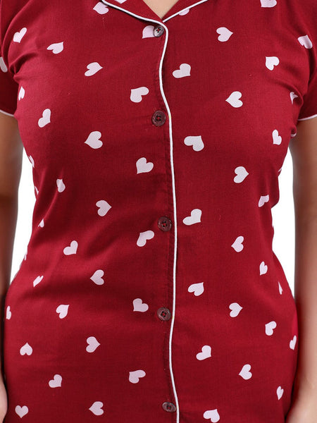 Be You Women Graphic Printed Night suit