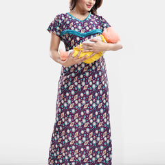 Be You Women Pack Of 2 Printed Maxi Nightdress