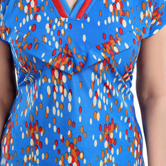 Be You Polka Dot Printed Satin Feeding & Maternity Nightdress