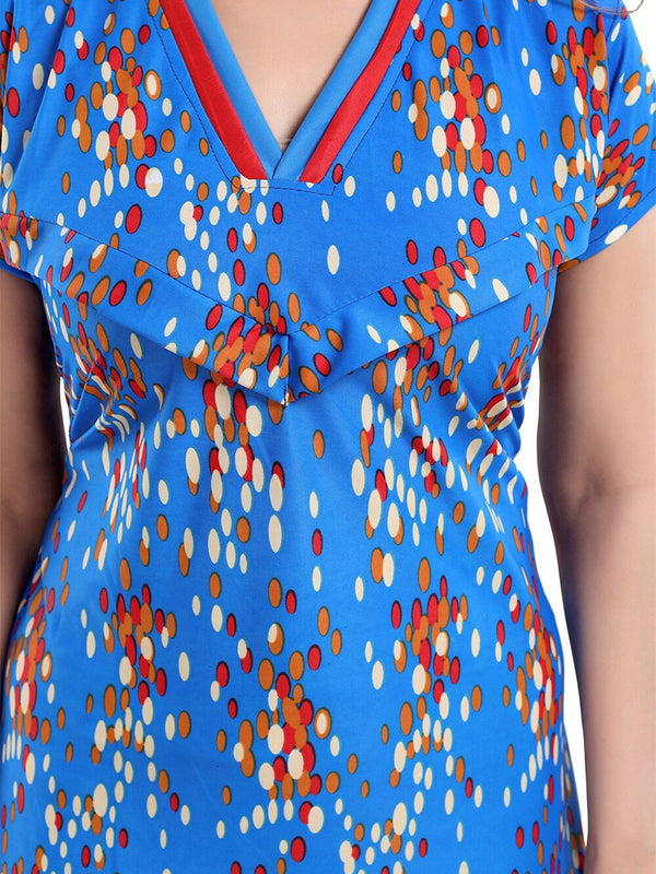 Be You Polka Dot Printed Satin Feeding & Maternity Nightdress