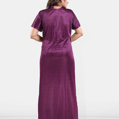 Be You Satin Wrap Nightdress With Robe