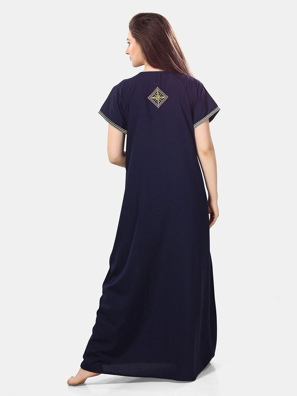 Be You Floral Embroidered Maxi Nightdress