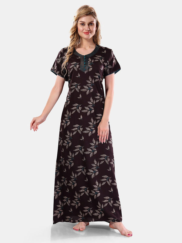 Be You Floral Printed Maxi Nightdress