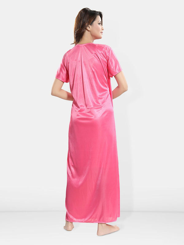 Be You Satin Wrap Nightdress With Robe
