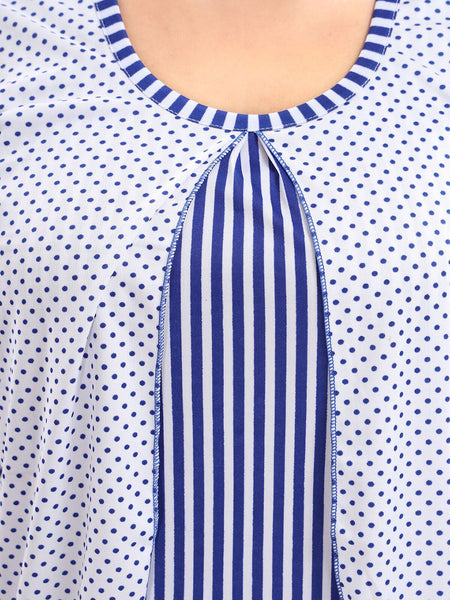 Be You Striped Satin Night Suit