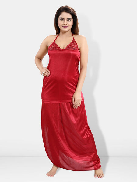 Be You 6 Pieces Satin Nightwear Set