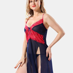 Be You Self Designed Net Baby Doll With Brief
