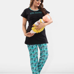 Be You Typography Printed Maternity Night Suit