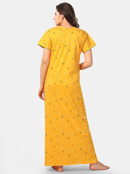 Be You Conversational Printed V-Neck Maxi Nightdress