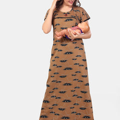 Be You Abstract Printed Maternity Nightdress