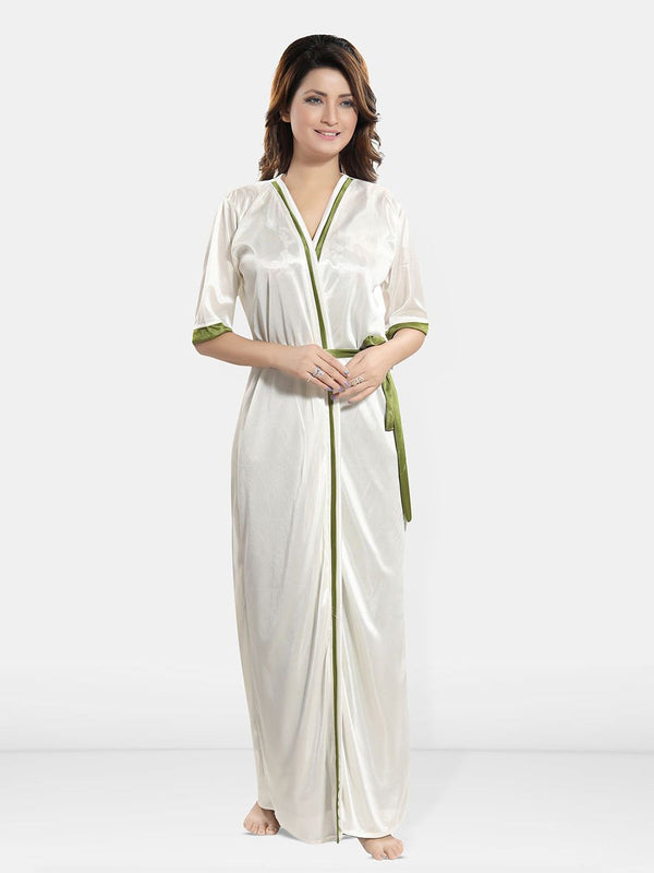 Be You Set of 2 V-Neck Maxi Wrap Nightdress