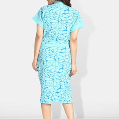Be You Women Printed Cotton Anti-bacterial Super Soft Bath Robe With Belt
