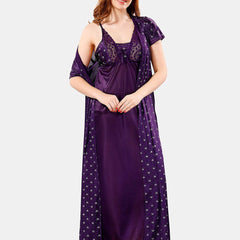 Be You Satin Maxi Nightdress With Robe
