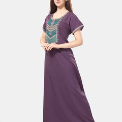 Be You Embroidered Maxi Nightdress