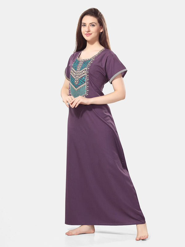 Be You Embroidered Maxi Nightdress