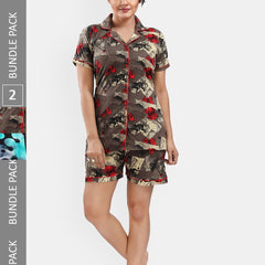 Be You Pack Of 2 Printed Night suits