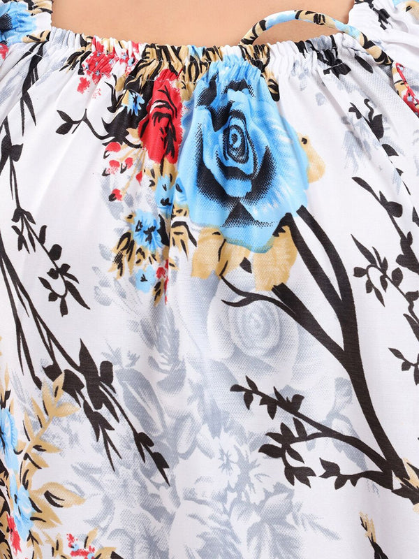 Be You Floral Printed Satin Maxi Nightdress
