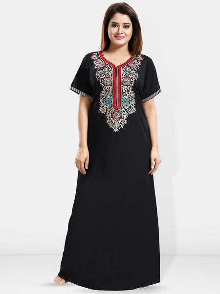 Be You Embroidered Maxi Nightdress
