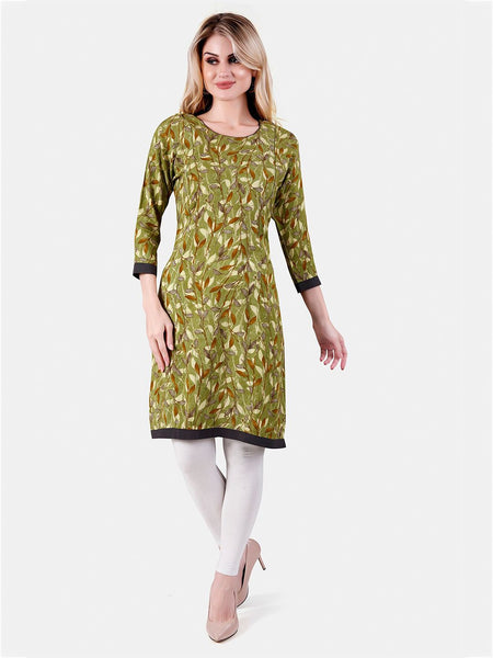 Be You Floral Printed Maternity Straight Kurta