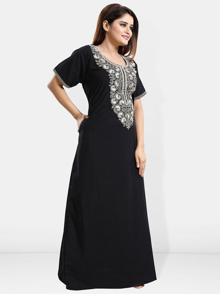 Be You Embroidered Maxi Nightdress