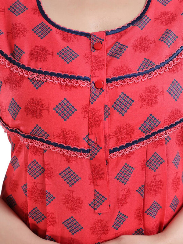 Be You Geometric Printed Maxi Nightdress