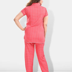 Be You Women Checked Night suit
