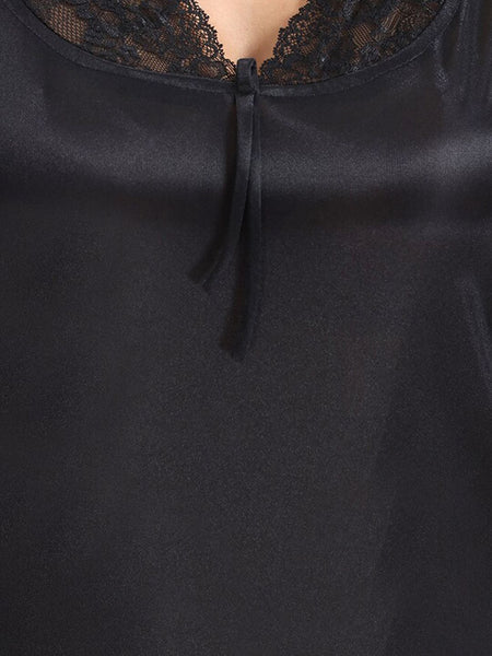 Be You 6 Pieces Satin Maxi Nightdress Set With Robe And Lingerie Set