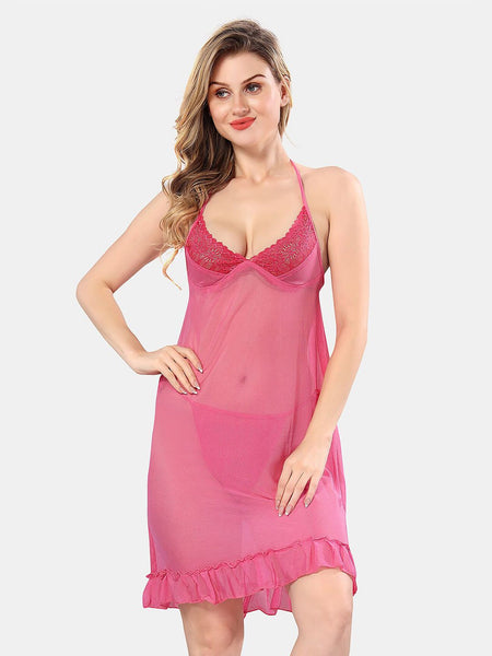 Be You Shoulder Straps Net Baby Doll