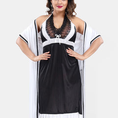Be You Satin Wrap Nightdress With Robe