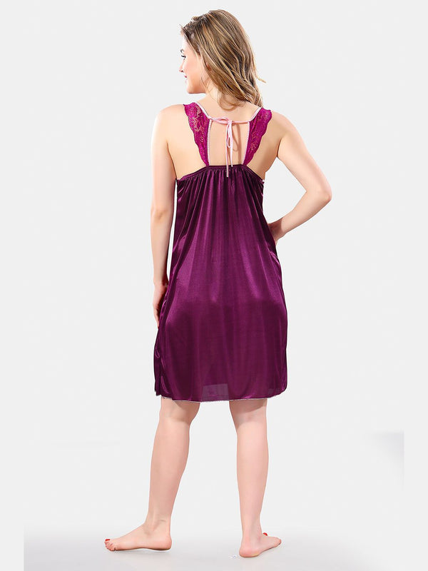 Be You Shoulder Strap Satin Maxi Nightdress With Robe