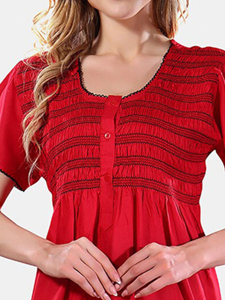Be You Round Neck Maxi Nightdress