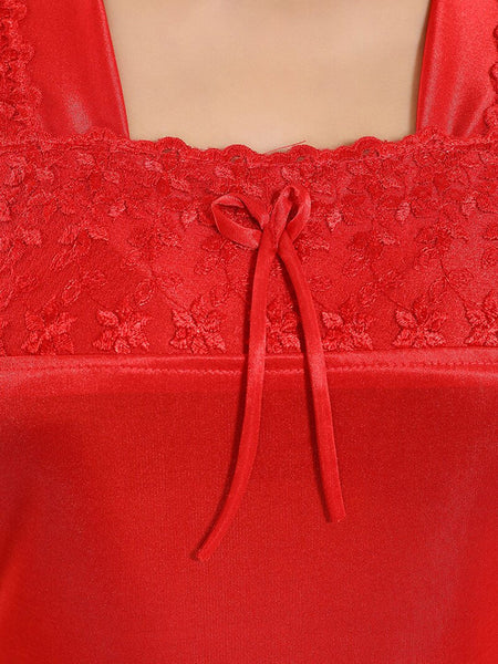 Be You Square Neck Satin Night suit