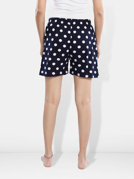 Be You Women Polka Dots Printed Lounge Shorts