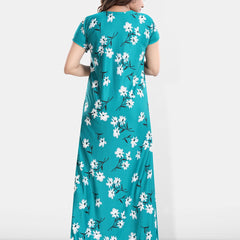 Be You Printed Satin Maternity Maxi Nightdress