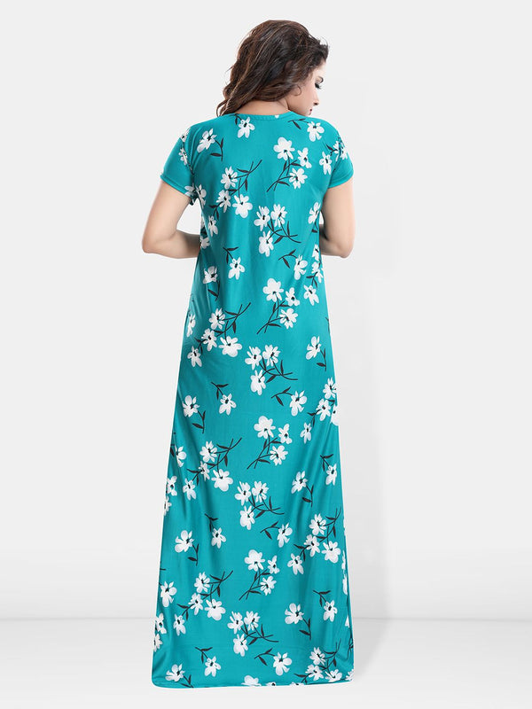 Be You Printed Satin Maternity Maxi Nightdress