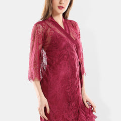 Be You Shoulder Straps Nightdress With Robe