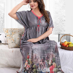 Be You Floral Printed Kaftan Nightdress