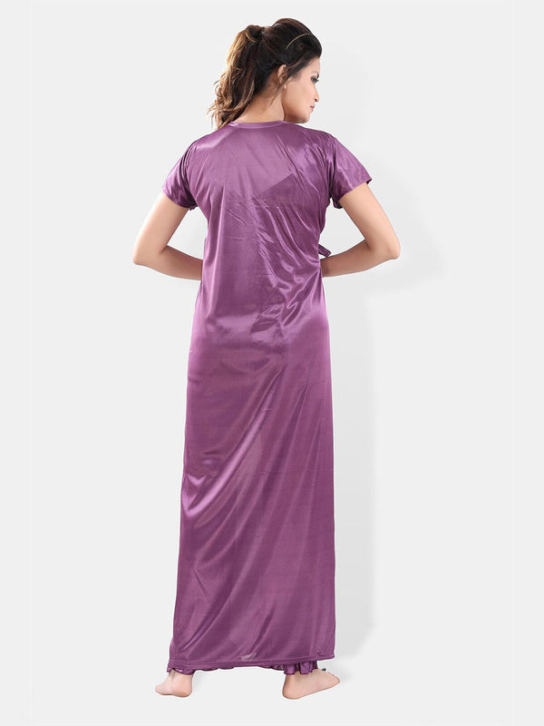 Be You Satin Night Suit With Robe