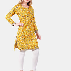 Be You Floral Printed Maternity Straight Kurta