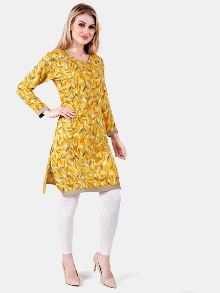Be You Floral Printed Maternity Straight Kurta
