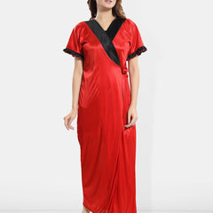 Be You Satin Maxi Wrap Nightdress
