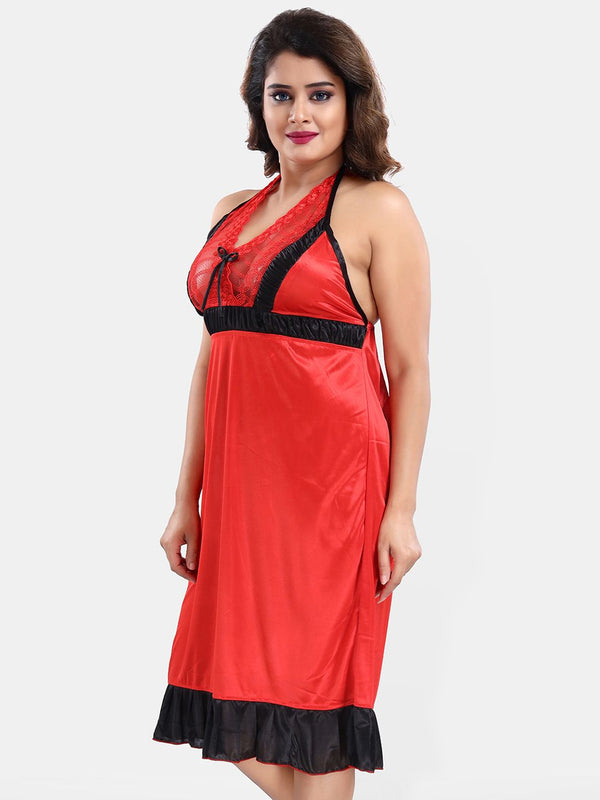 Be You Satin Wrap Nightdress With Robe